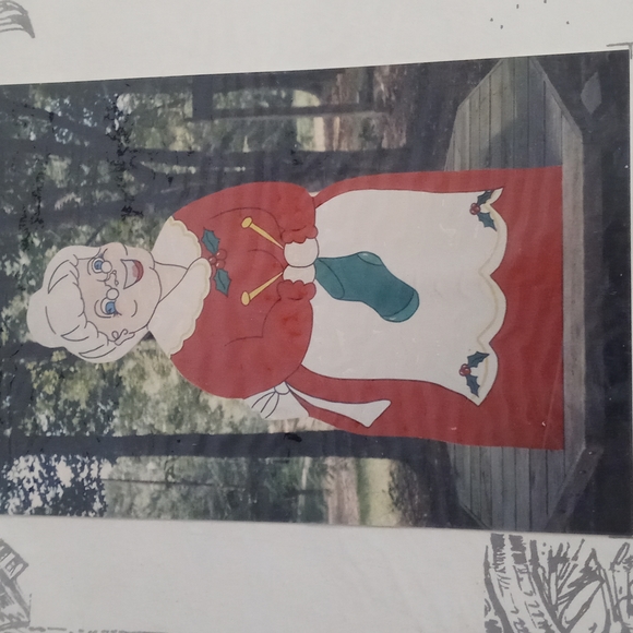 Vintage Simple Patterns for Christmas Mrs Clause Yard Art Pattern Size 70" x 33" - Picture 2 of 5